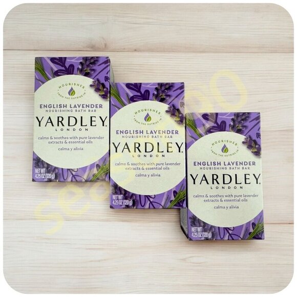 3 Yardley® London ENGLISH LAVENDER Soap MOISTURIZING BAR 4.25oz w/Essential Oil - Picture 2 of 9